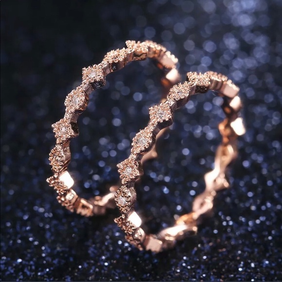 NWT White Sapphire Stackable Rings - Picture 3 of 6